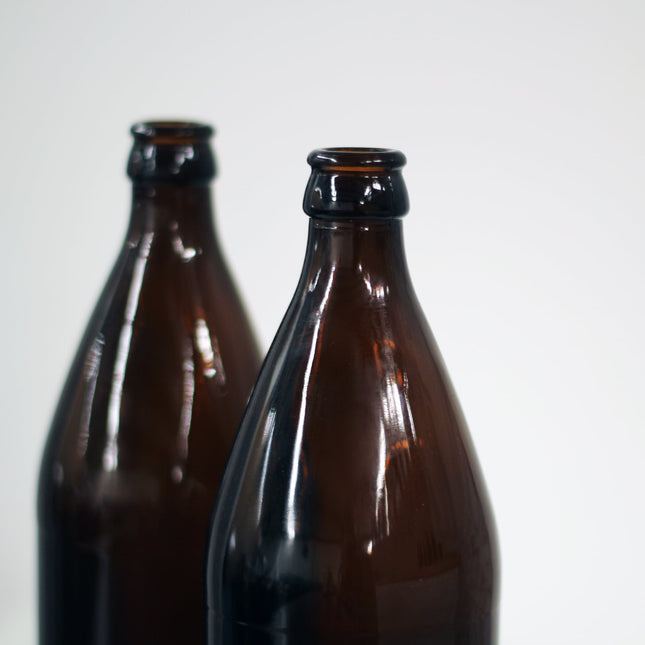 Bottles - Crown Seal Amber Glass 750ml x 12