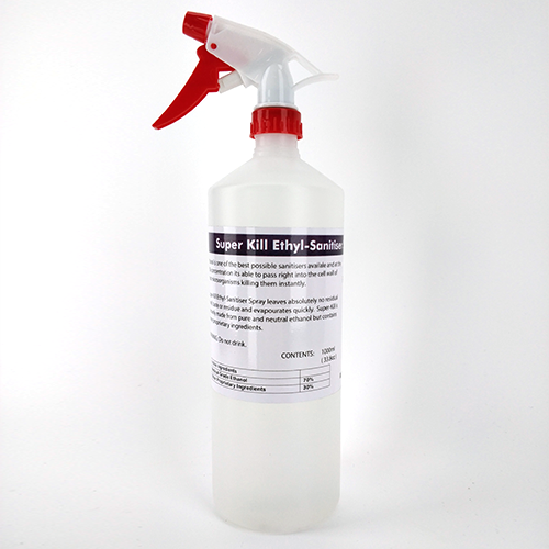 Ethanol Sanitiser Spray 1L