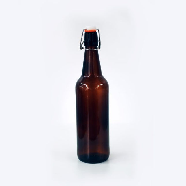 Bottles - Flip Top Amber Glass 750ml