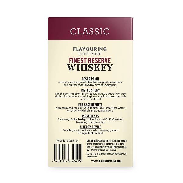SS Classic Finest Reserve Whiskey