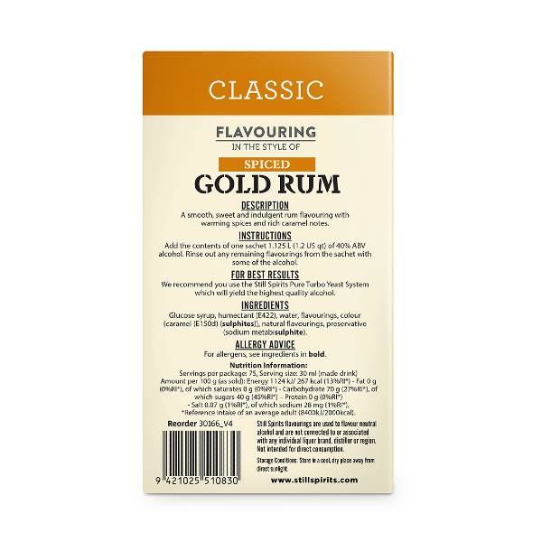 SS Classic Spiced Gold Rum