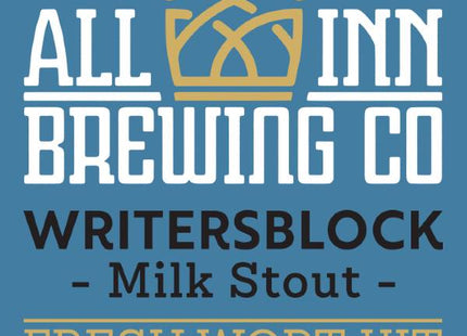 Writers Block Milk Stout - All Inn Brewing Fresh Wort