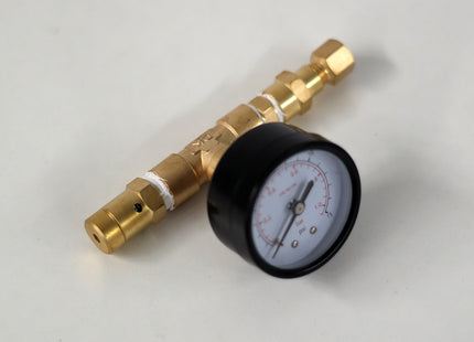 Adjustable Pressure Relief Valve with Gauge