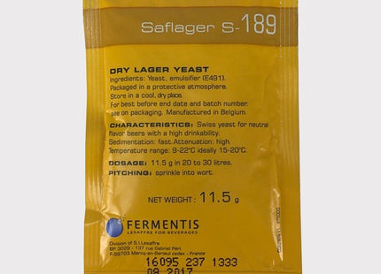 Saflager S-189 Yeast