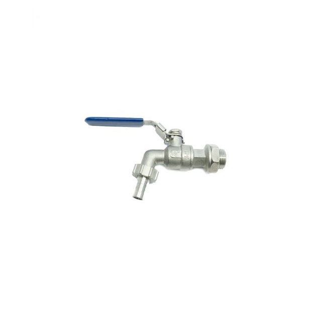 SS 1/2" Tap/Ball Valve 13mm Barb