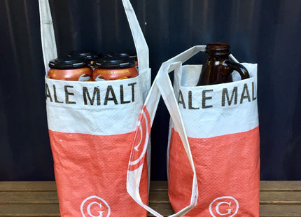 Growler Bag - Upcycled malt bags