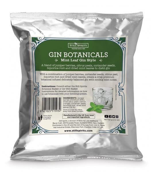 SS Gin Botanicals Mint Leaf Gin