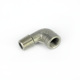 Stainless Elbow 1/4 BSP Male x 1/2 BSP Female