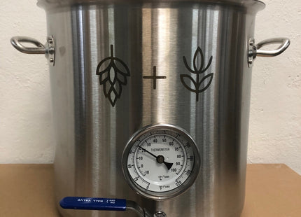 Brew Pot 19l with Thermometer and Valve