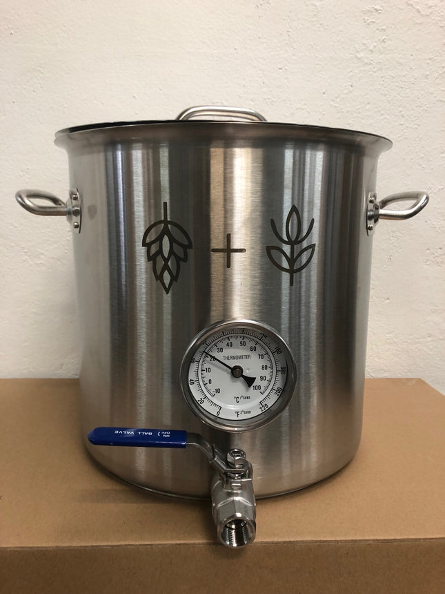 Brew Pot 19l with Thermometer and Valve