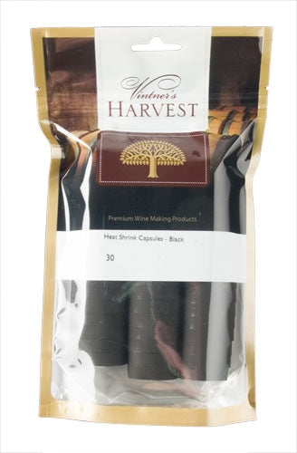 Wine Heat Shrink Capsules - Black